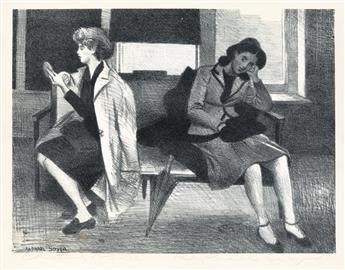 RAPHAEL SOYER Two lithographs.